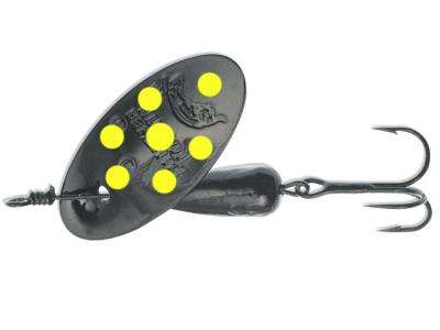 Panther Martin Nero Con Punti Fluo Spinner #2 BK/Y