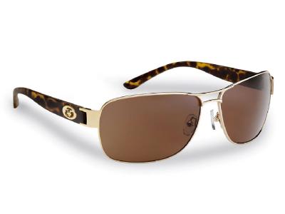 Flying Fisherman Caysfort Gold-Tortoise Amber Sunglasses