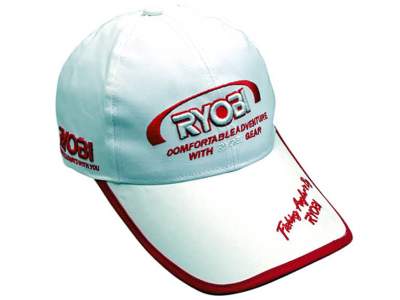 Ryobi White and Red Cap