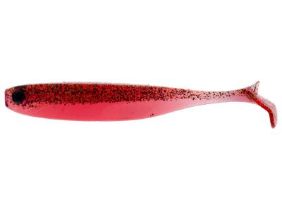 Shad Mustad Mezashi Z-Tail Minnow Transparent Red