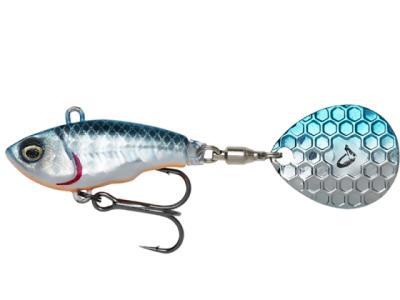 Savage Gear Fat Tail Spin 8cm 24g Blue Silver