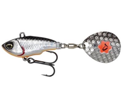 Savage Gear Fat Tail Spin 8cm 24g Dirty Silver