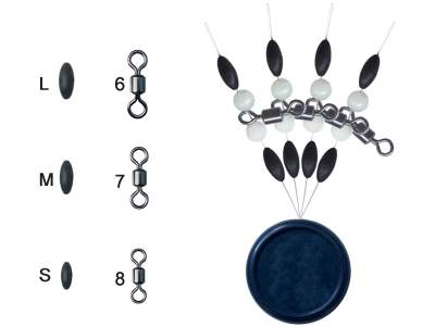 Trabucco Rolling with Pearl Beads & Stoppers