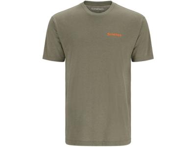 Simms Bass Outline T-Shirt Military Heather
