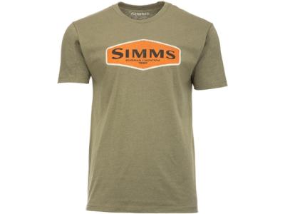 Simms Logo Frame T-Shirt Military Heather