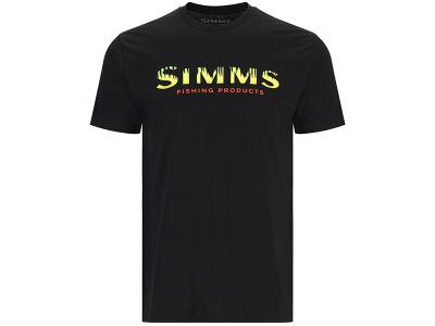 Simms Logo T-Shirt Black Neon