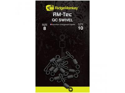 Vartejuri cu agrafa rapida RidgeMonkey RM-Tec Quick Change Swivels