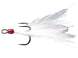BKK Feathered Spear 21 SS White Treble Hooks