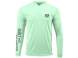 Bluza Flying Fisherman Built for Water Performance Hoodie Tee Mint
