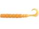 Mustad Curly Tail 6.4cm 008 Orange Luminous