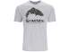 Simms Wood Trout Fill T-Shirt Grey Heather